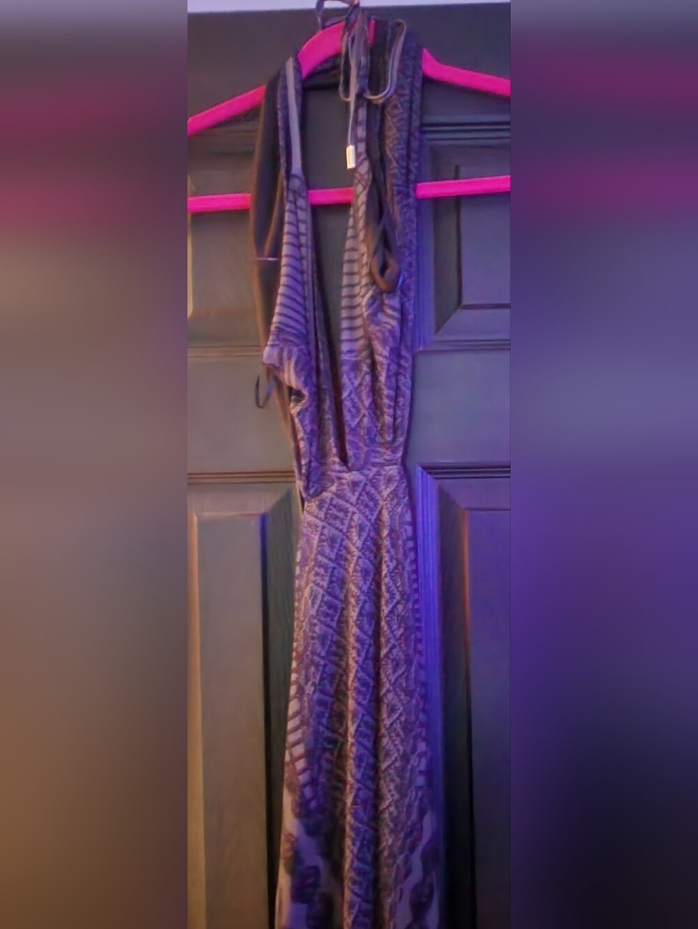 Rara AFRM tessa Noir Rope Geometric Dress Size Xl
